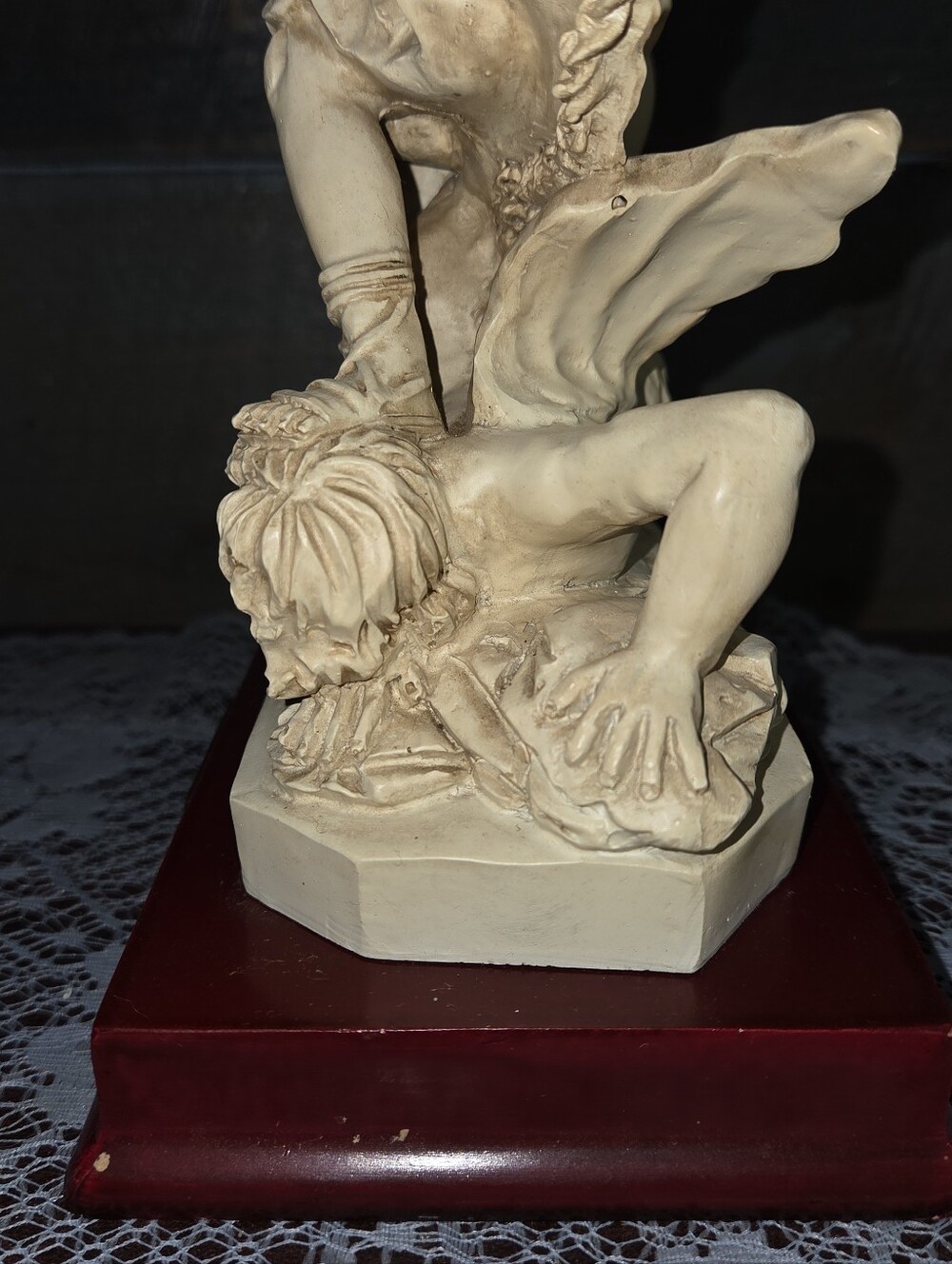 Vintage Satan’s Defeat Revelations Catholic Statue Religious Decor - Picture 7 of 11